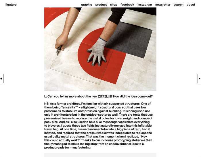 Ligature.ch website (2016–18 version) 7