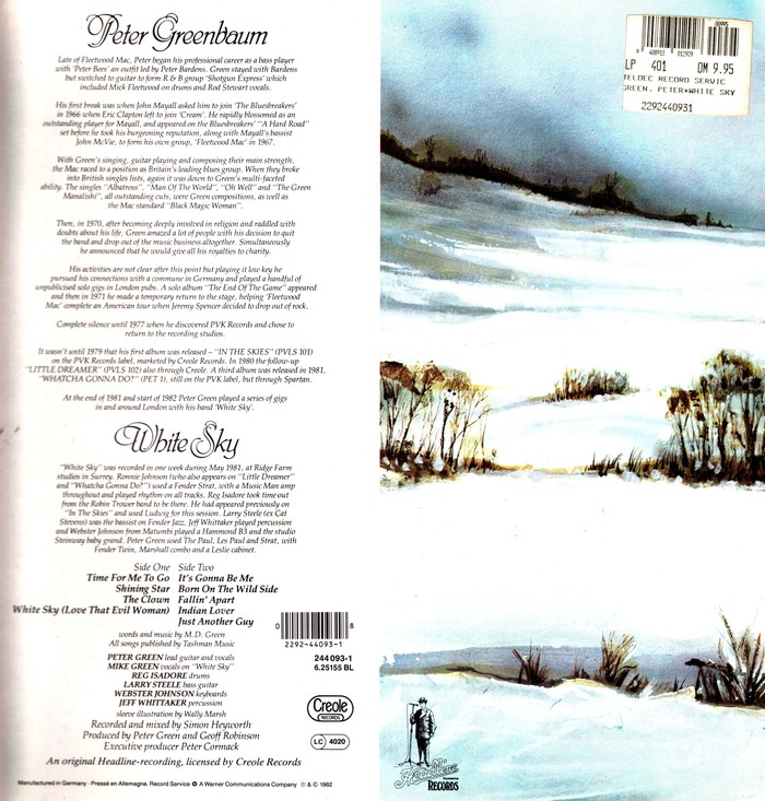 The text on the back cover is set in center-aligned  Italic. The images show the German release by Headline Records.