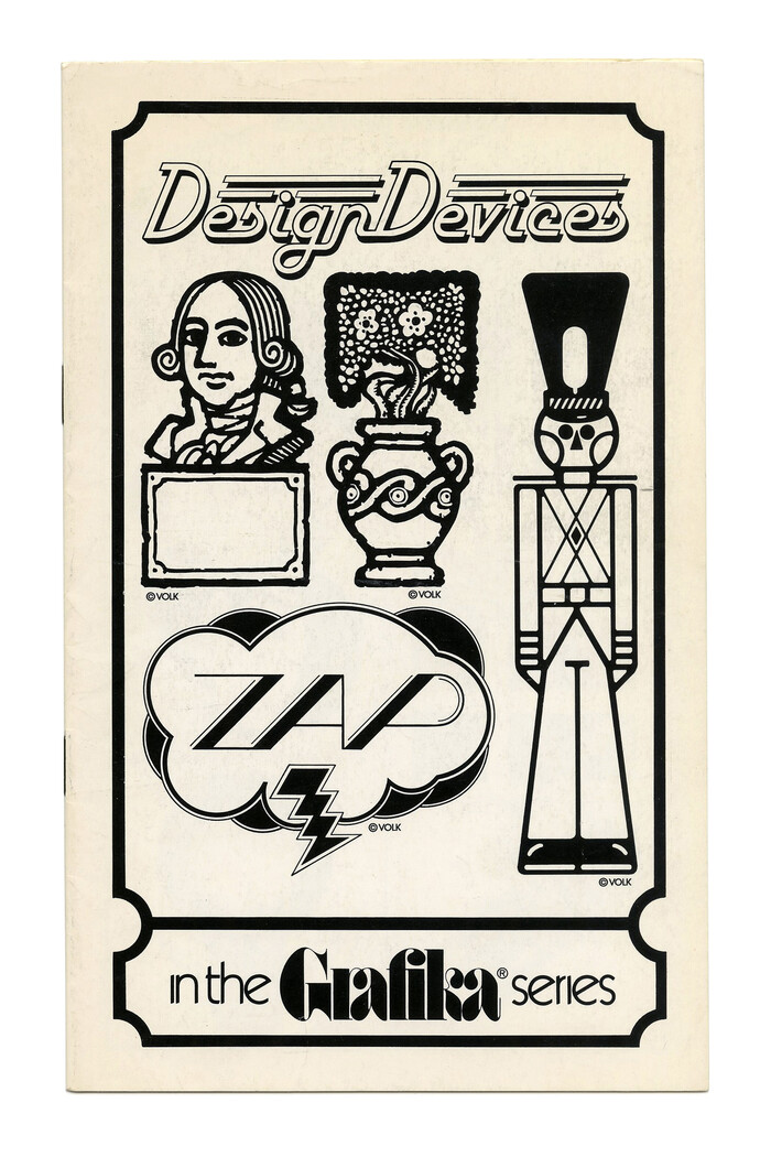 “Design Devices” (No. G87) ft. , a Letraset release from 1977. “ZAP” is probably custom lettering.