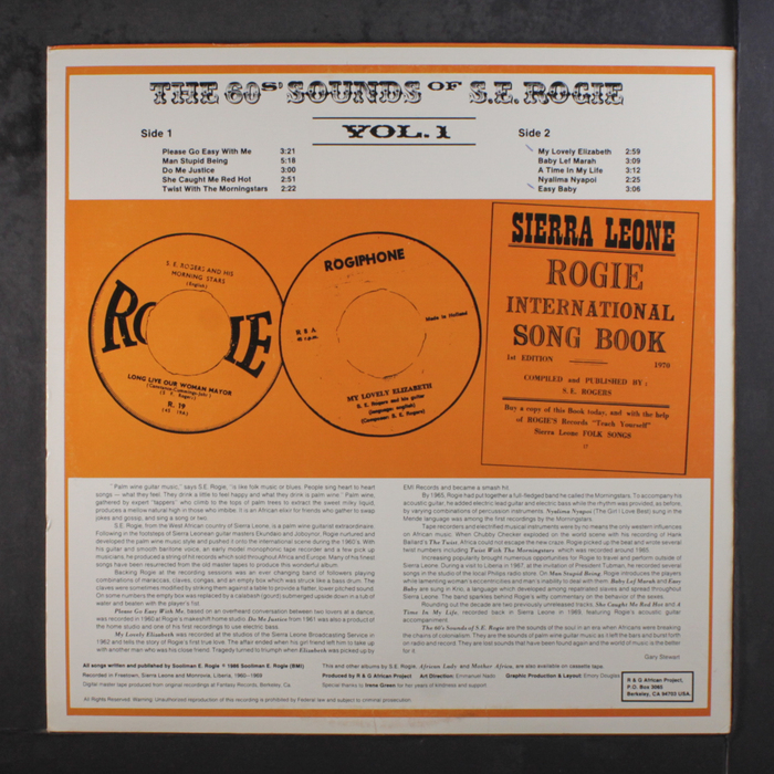 The 60s&rsquo; Sounds Of S.E.&nbsp;Rogie, Vol.&nbsp;1 2