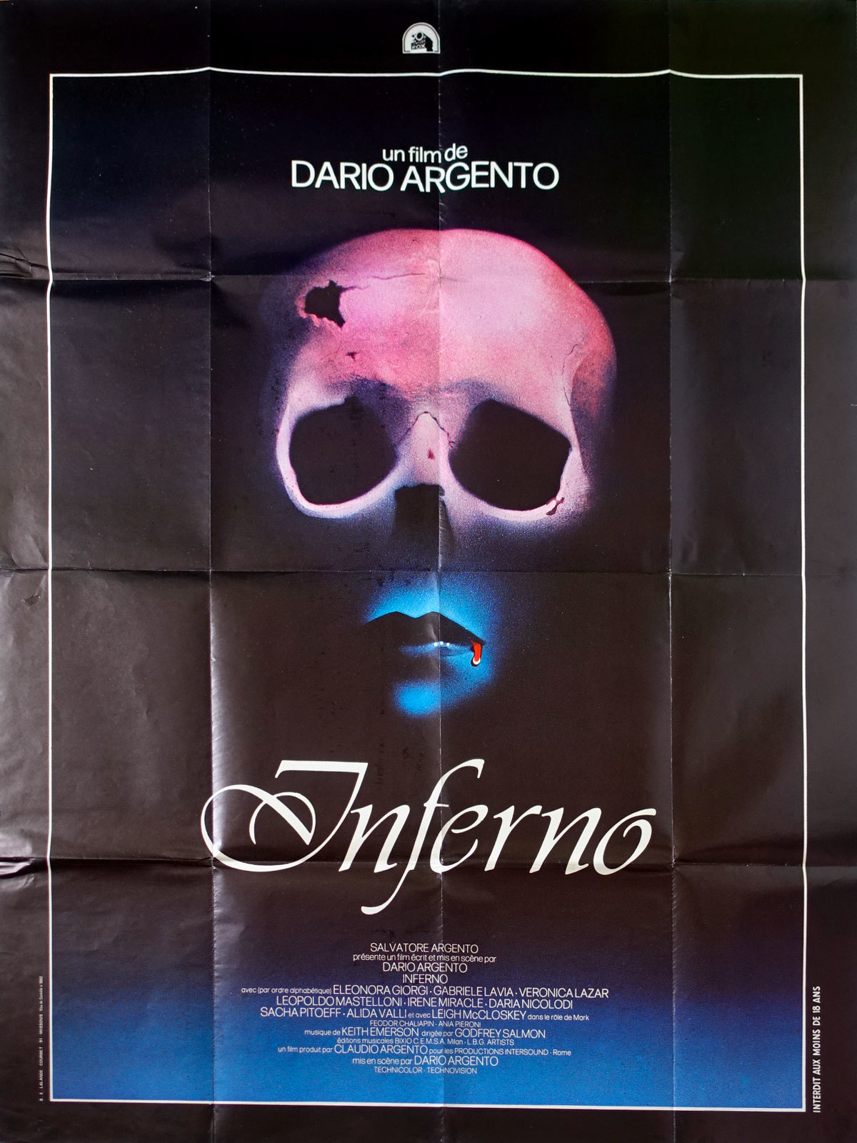 Inferno (1980) movie posters, trailer, titles - Fonts In Use