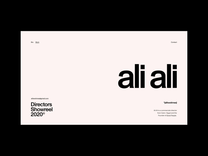 Ali Ali website 1