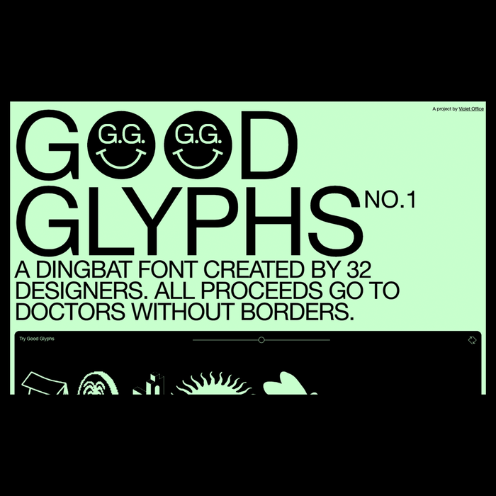 Good Glyphs No. 1 website 1