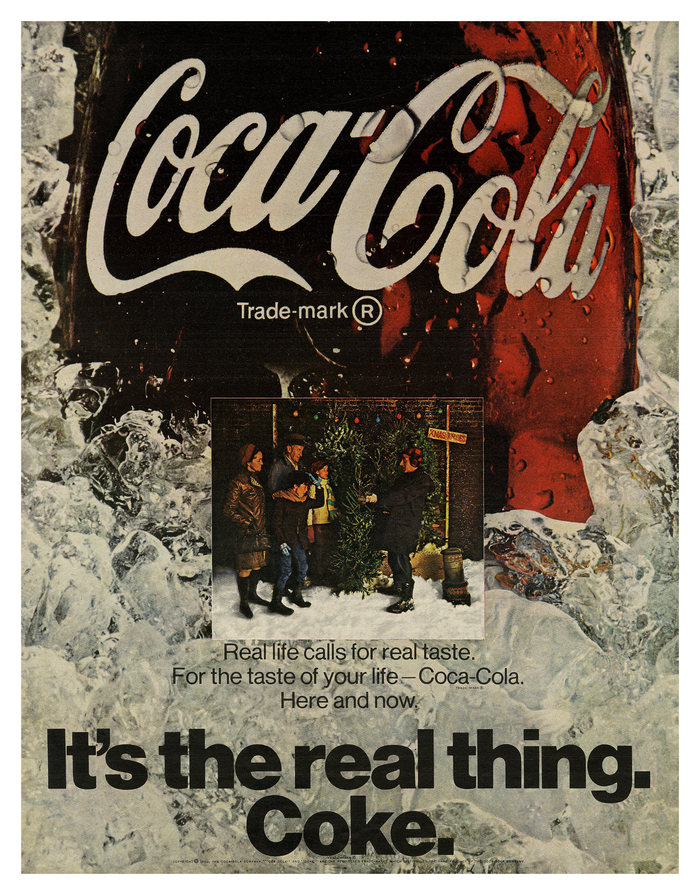 “it’s The Real Thing.” Coca-cola Ads (1969–74) - Fonts In Use