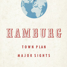 Hamburg town plan and major sights (1952)
