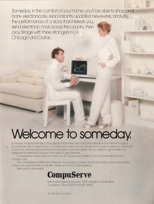CompuServe Ad (1982): “Welcome to someday.”
