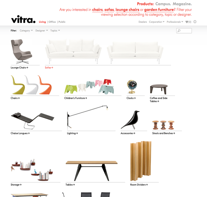 Vitra website (2013) 1