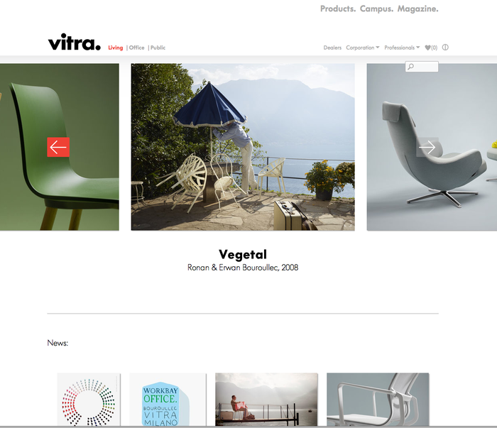 Vitra website (2013) 2