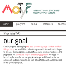 MoTyF – International Students’ Moving Type Festival, Warsaw (PL), 27–29 May 2013
