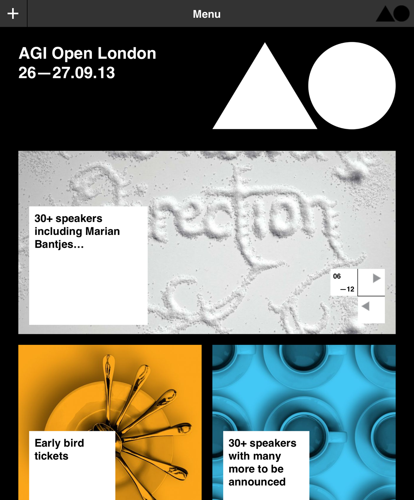 AGI Open, London (UK), 26–27 September 2013 - Fonts In Use