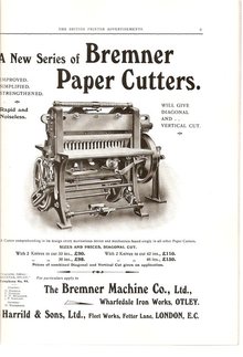 Ads from <cite>The British Printer</cite>, 1914