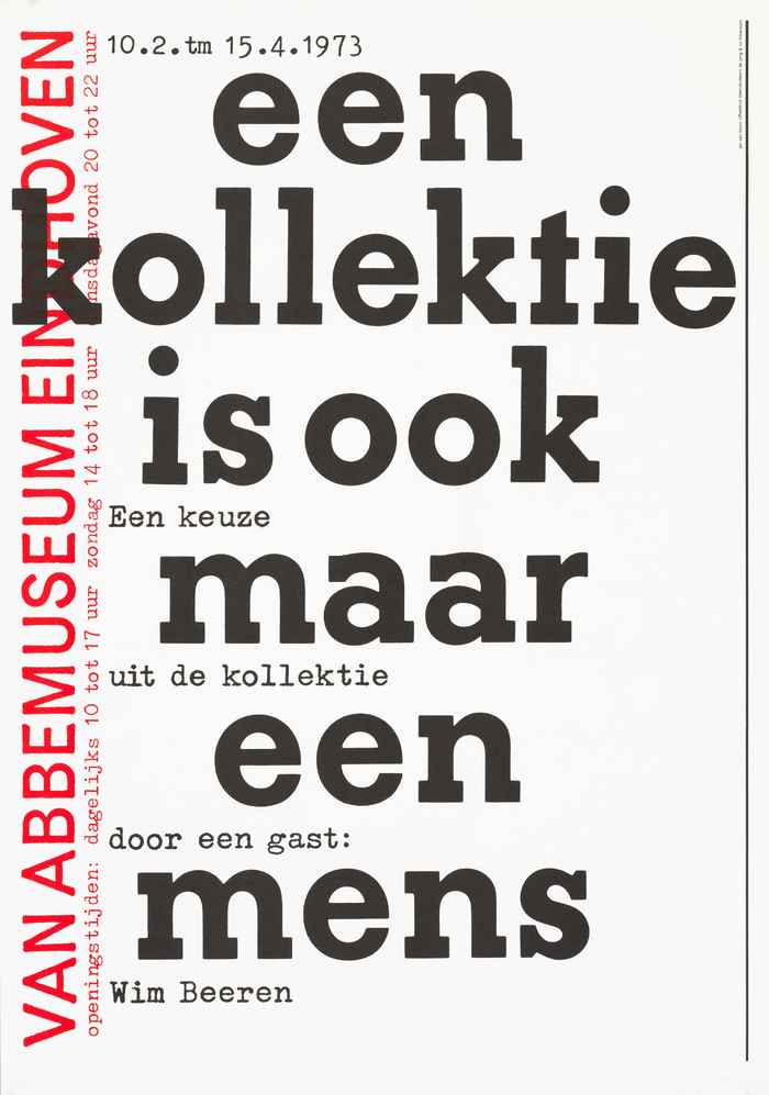 een kollektie is ook maar een mens at Van Abbemuseum