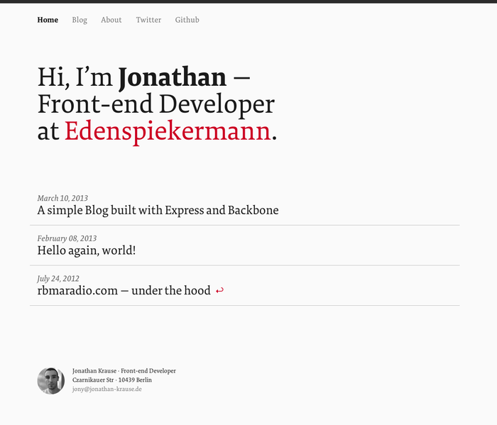 Jonathan Krause personal site 2