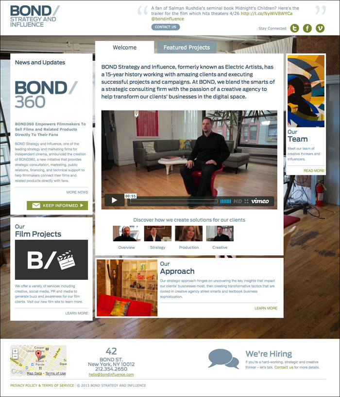 Bond Strategy and Influence Website 2