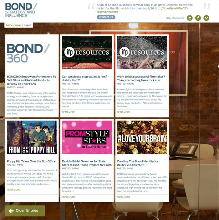 Bond Strategy and Influence Website 3