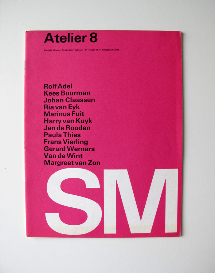 Catalog covers for Stedelijk Museum 2