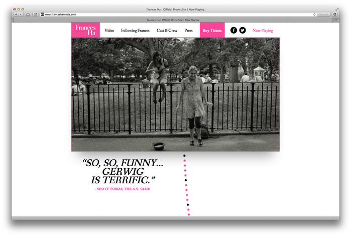 Frances Ha Poster and Website 4