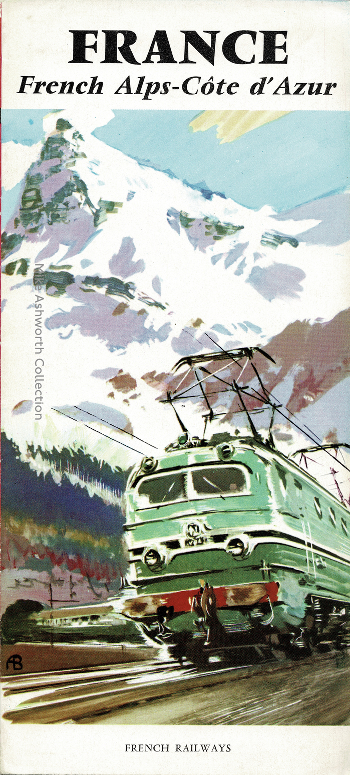 France, French Alps–Côte d’Azur and Pyrenees–Basque Coast SNCF travel brochures (1959) 1