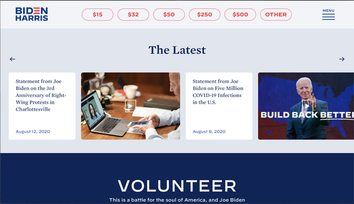 Campaign website.