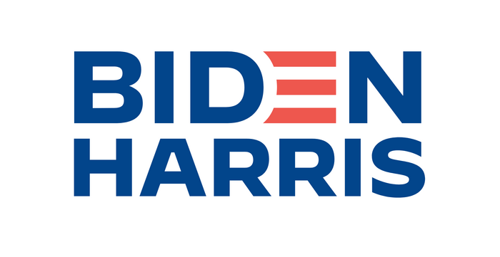 Biden Harris logo.