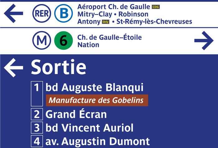 RATP metro signs and identity 1