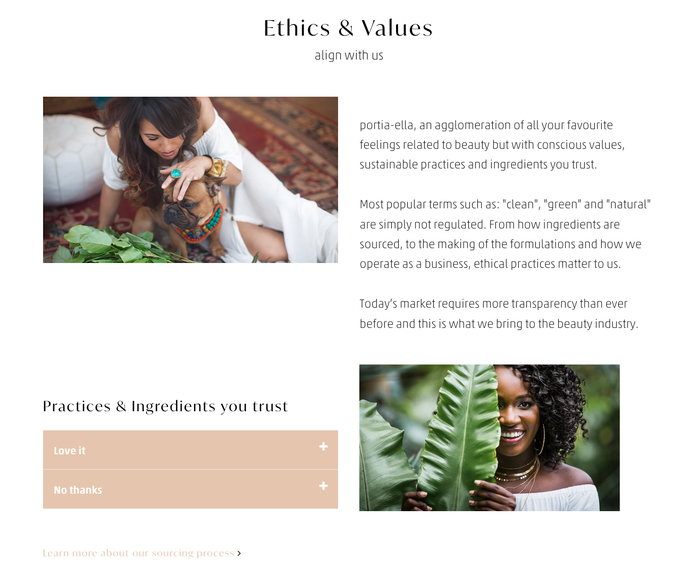 Portia-ella website 3