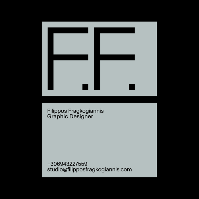 Filippos Fragkogiannis personal visual identity 1