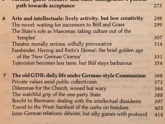 Detail from the table of contents, with Palatino Bold for chapter titles.
