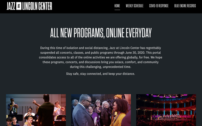 Jazz at Lincoln Center website 1