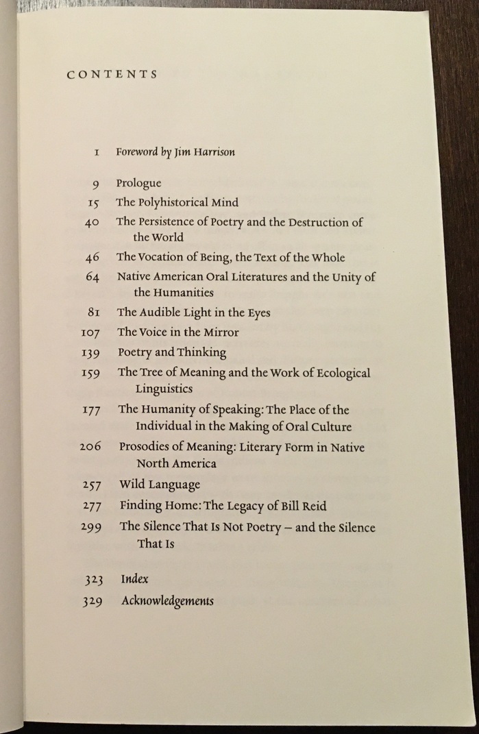 Table of contents