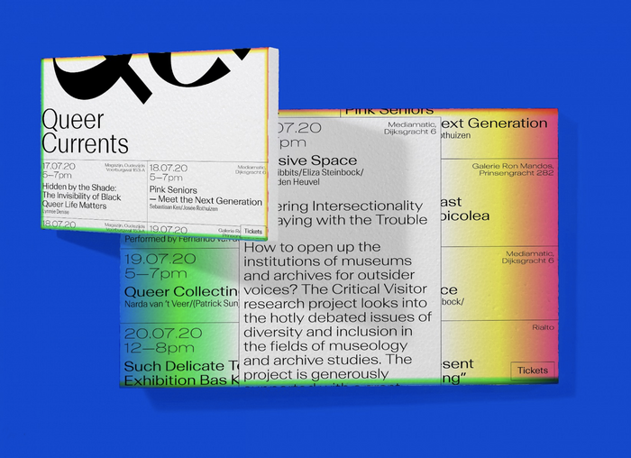 Queer Currents identity and website 2