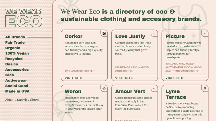 We Wear Eco Website 4