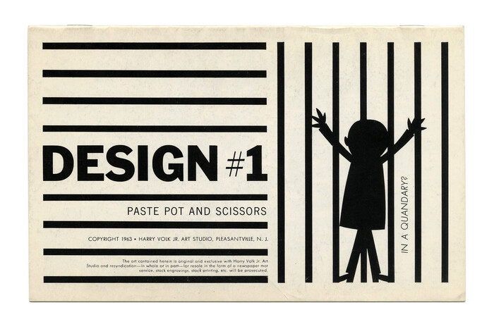 “Design” #1 (PP&amp;S 48) ft. . “Paste Pot And Scissors” is set in  caps. “In a quandary?” uses  Light Italic.