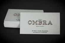 Ombra Restaurant stationery