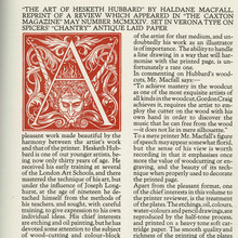 Broadsheet advert for <cite>The Art of Hesketh Hubbard</cite> by Haldane Macfall