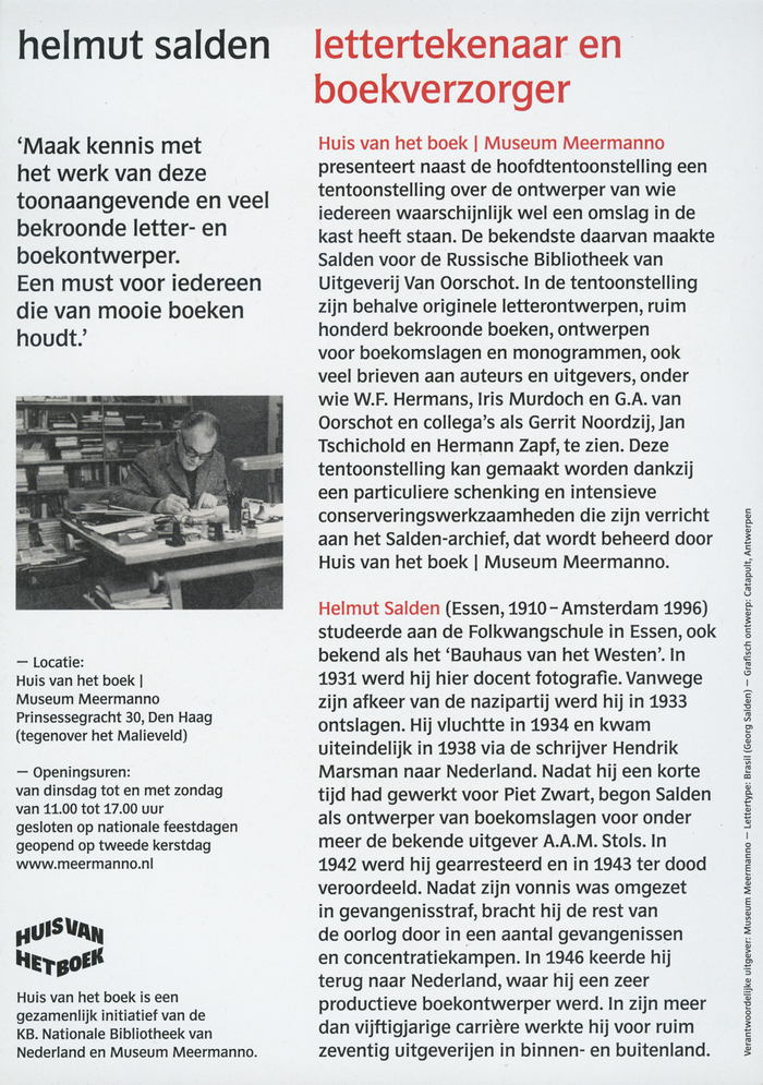 Flyer, verso.