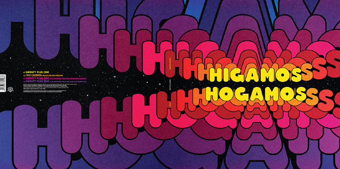 Higamos Hogamos – “Infinity +1” 12″ back and front cover (DC, 2009).