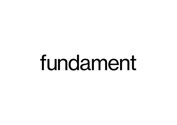Logotype. Due to its democratic, neutral, minimalist heritage, and as an expression of forward-thinking throughout history, we choose Helvetica as a starting point for Fundament logotype.

‍Helvetica is the chosen font also for headlines and body copy, always in Regular. Medium will be used only on small labels written in capital letters, Bold on paragraph titles.
