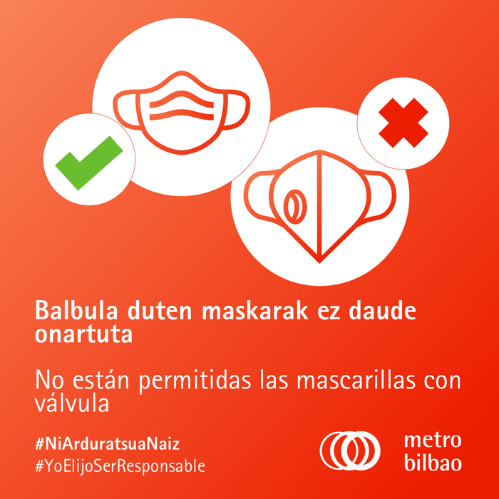 “Masks with valves are not allowed”, 2020.