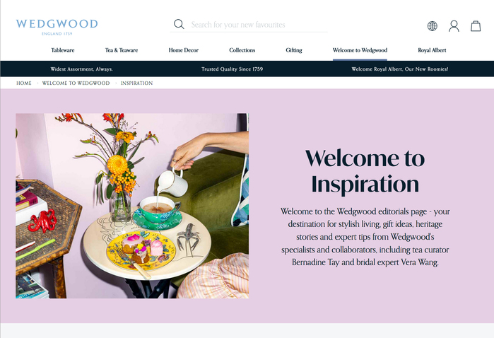 Wedgwood website 4