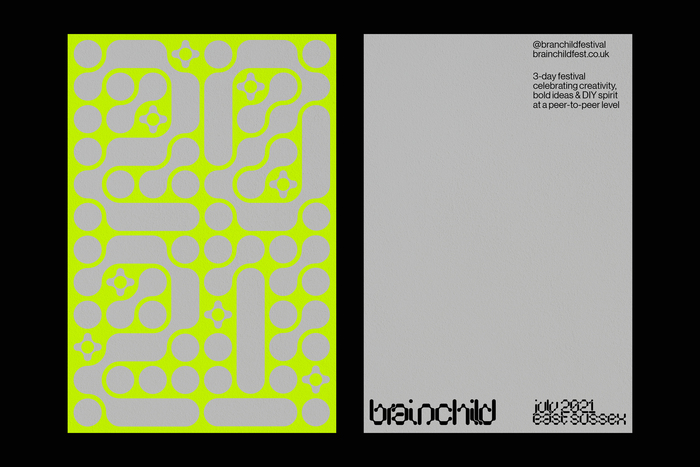Brainchild Festival 2021 identity (fictional) 3