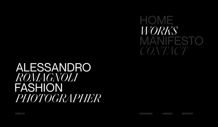 Alessandro Romagnoli portfolio website 8