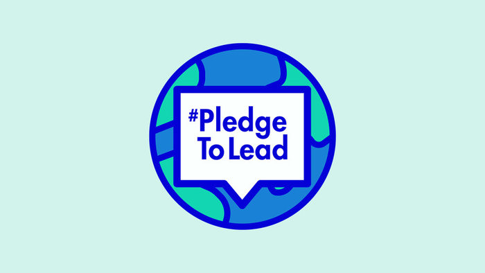 #PledgeToLead logo ft. .