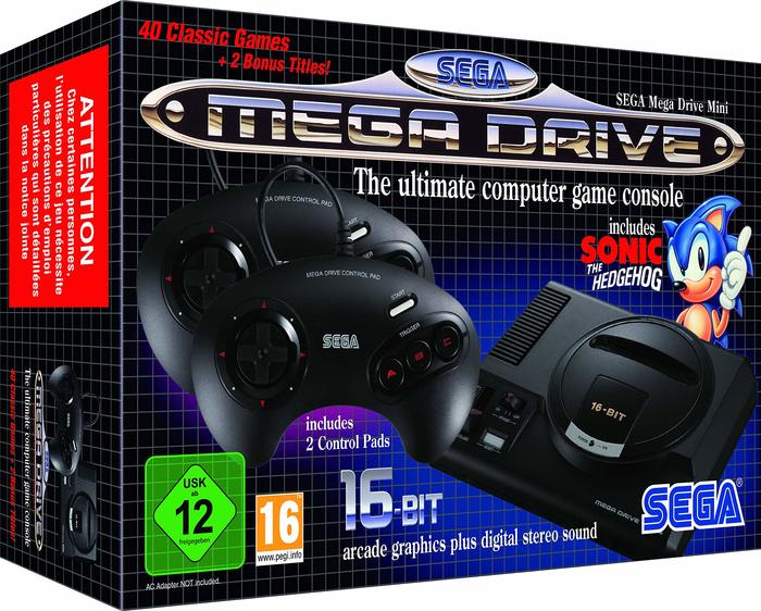 Sega Mega Drive packaging.