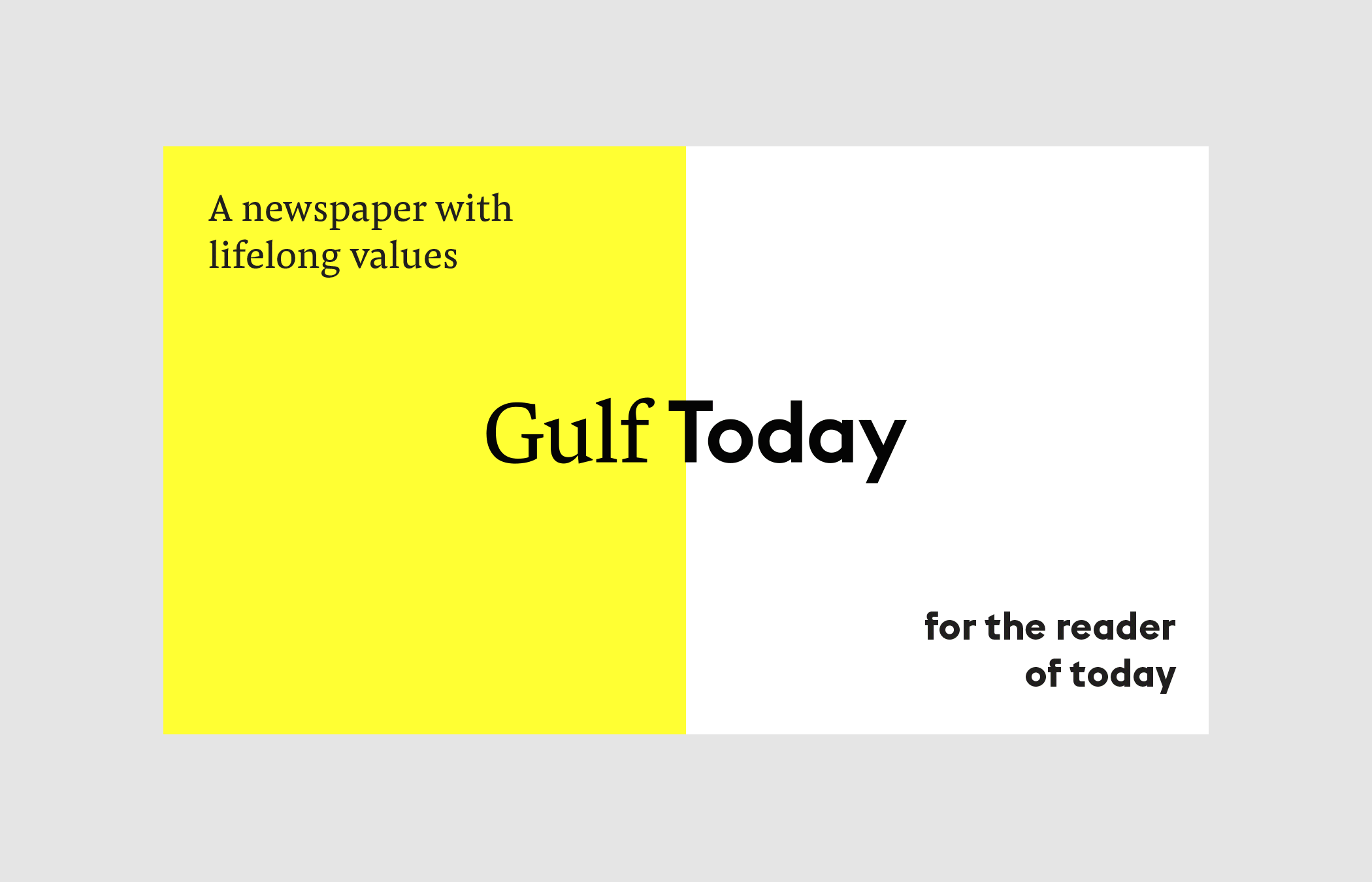 Gulf Today newspaper redesign 1