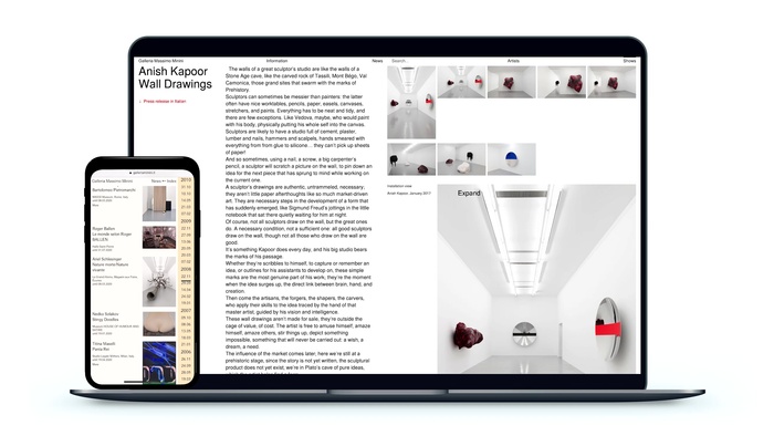 Galleria Massimo Minini website 1
