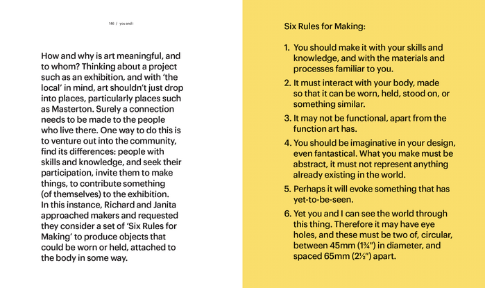 A spread from the booklet, as seen in a version of the publication that is available as a download on the artist’s website.