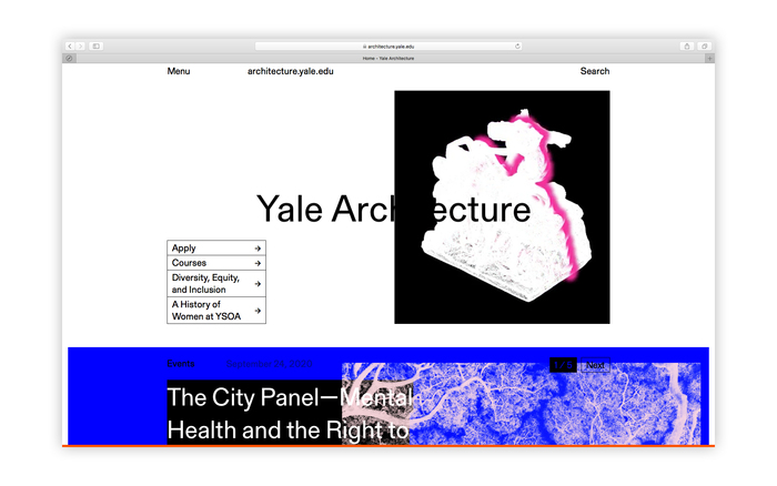Yale Architecture website 1
