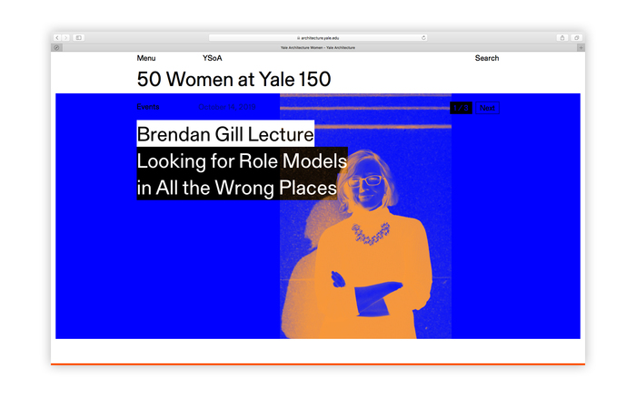 Yale Architecture website 3