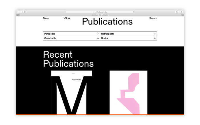 Yale Architecture website 8